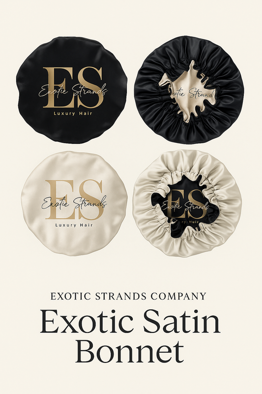 Exotic Reversible Satin Bonnet
